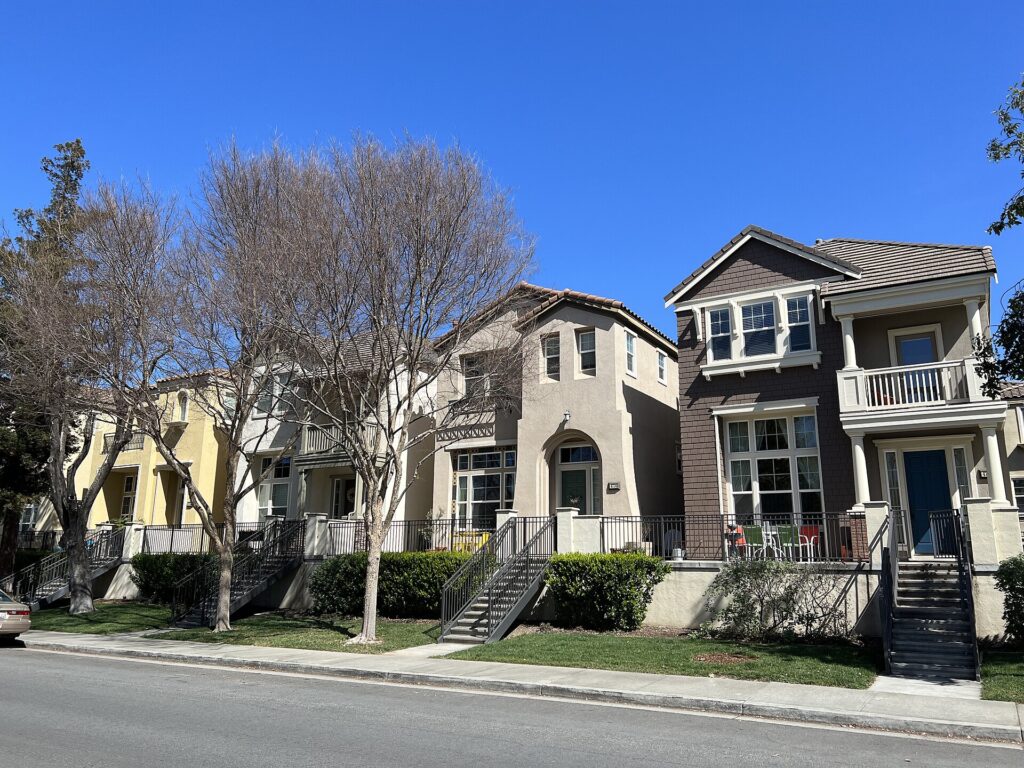 Townhomes in the Cambrian neighborhood of San Jose